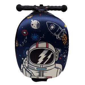 Viggio Child Ride On Scooter Suitcase  Lite Up Wheels Astronaut Space Bioworld